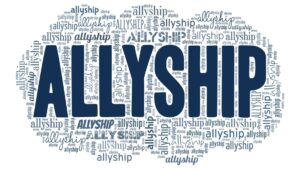 Allyship word cloud